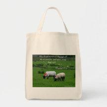 Ezekiel 34:6 - Grocery Tote Bags
