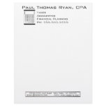 F002 Letterhead - Calculator design
