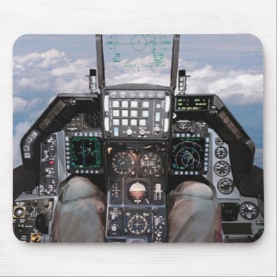f16 cockpit mouse mats by Reshaun