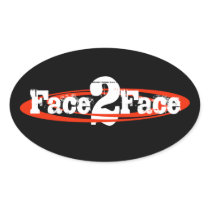 F2F Oval Sticker