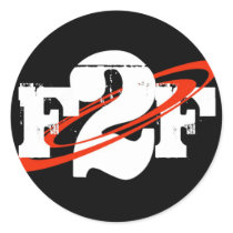 F2F Round Sticker