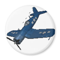 F4U4 CORSAIR IN A DIVE REFRIGERATOR MAGNET