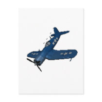 F4U4 CORSAIR IN A DIVE POST CARD