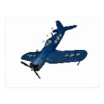 F4U4 CORSAIR IN A DIVE POSTCARD