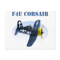 F4U Corsair Plane #167 Postcards