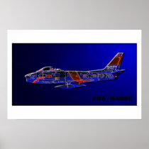 F86 / Sabre Jet fighter Posters