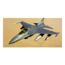 F-16 Fighting Falcon Block 40 aircraft Customized Photo Card