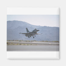 F-16 Landing At Luke Air Force Base Fridge Magnets