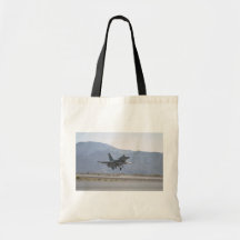 F-16 Landing At Luke Air Force Base Tote Bags