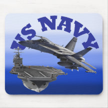 F 18 Hornet and the USS Truman Mousepad