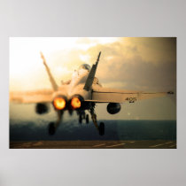 F-18C Hornet Carrier Afterburner Takeoff Print