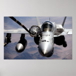 F-18C Hornet Mid-Air Refueling Poster