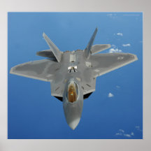 F-22 Raptor over Pacific Posters