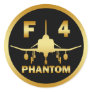 F-4 PHANTOM JET ROUND STICKERS