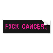F*ck Breast Cancer Bumper Sticker