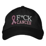 F*CK Breast Cancer embroidered hats