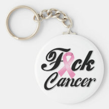 F*CK Breast Cancer Shirts Keychain