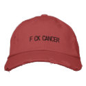 F CK CANCER hat embroidered hats