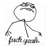 F*ck Yeah Rage meme comic stickers