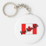 F*ckin Eh (Canadian Flag) Keychain