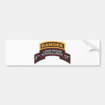 F Co 51st Infantry LRS Scroll, Ranger Tab Bumper Stickers