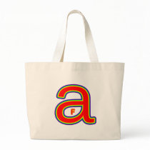 "F in A" Rainbow Tote Bag