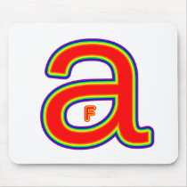 "F in A" Rainbow Mousepad