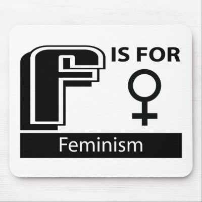 F Is For Feminism Mouse Pads by busybees