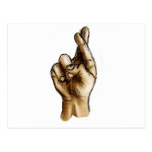 F is for Fingers Postcards