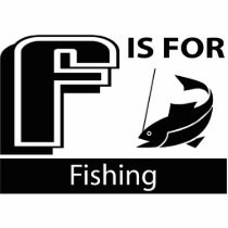 F Is For Fishing Photo Sculpture