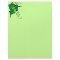F.R.O.G. Fully Rely On God #1 Customized Letterhead