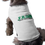 F.R.O.G. - Fully rely on God (green) Dog T-shirt