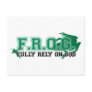 F.R.O.G. - Fully rely on God (green) Postcards