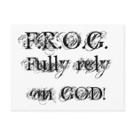 F.R.O.G. Postcard