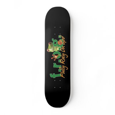 F.R.O.G. Skateboard by bludoggedesign