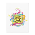 F Up Cancer Postcard