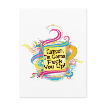 F Up Cancer Postcard