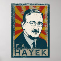 FA Hayek Poster