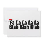 Fa La La La La Blah Blah Blah Xmas invitations