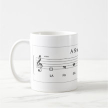 ‘Fa so la' shape-note minor scale The Sacred Harp Mug