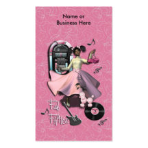 Fab Fifties Business Card Templates