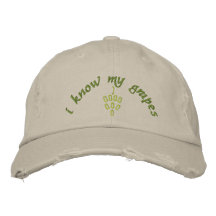 FABRICANT DE VIN, VINIFICATION, RAISINS CASQUETTE BRODÉE