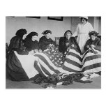 Fabrication du drapeau cartes postales