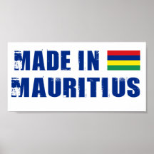 Fabriqué en Îles Maurice Posters