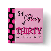Fabulous 30th Birthday Button