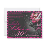 Fabulous 30th! personalized invitation