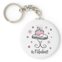 Fabulous 50 Keychain