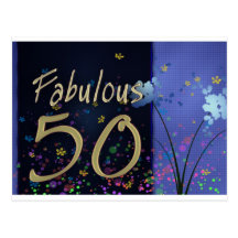 Fabulous 50th Birthday! Post Card