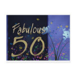 Fabulous 50th Birthday! Post Card