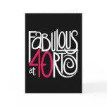 Fabulous at 40rty Dark Card